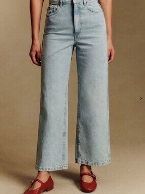 Sezane Le Crop Jeans in Edge Blue Size 12/44